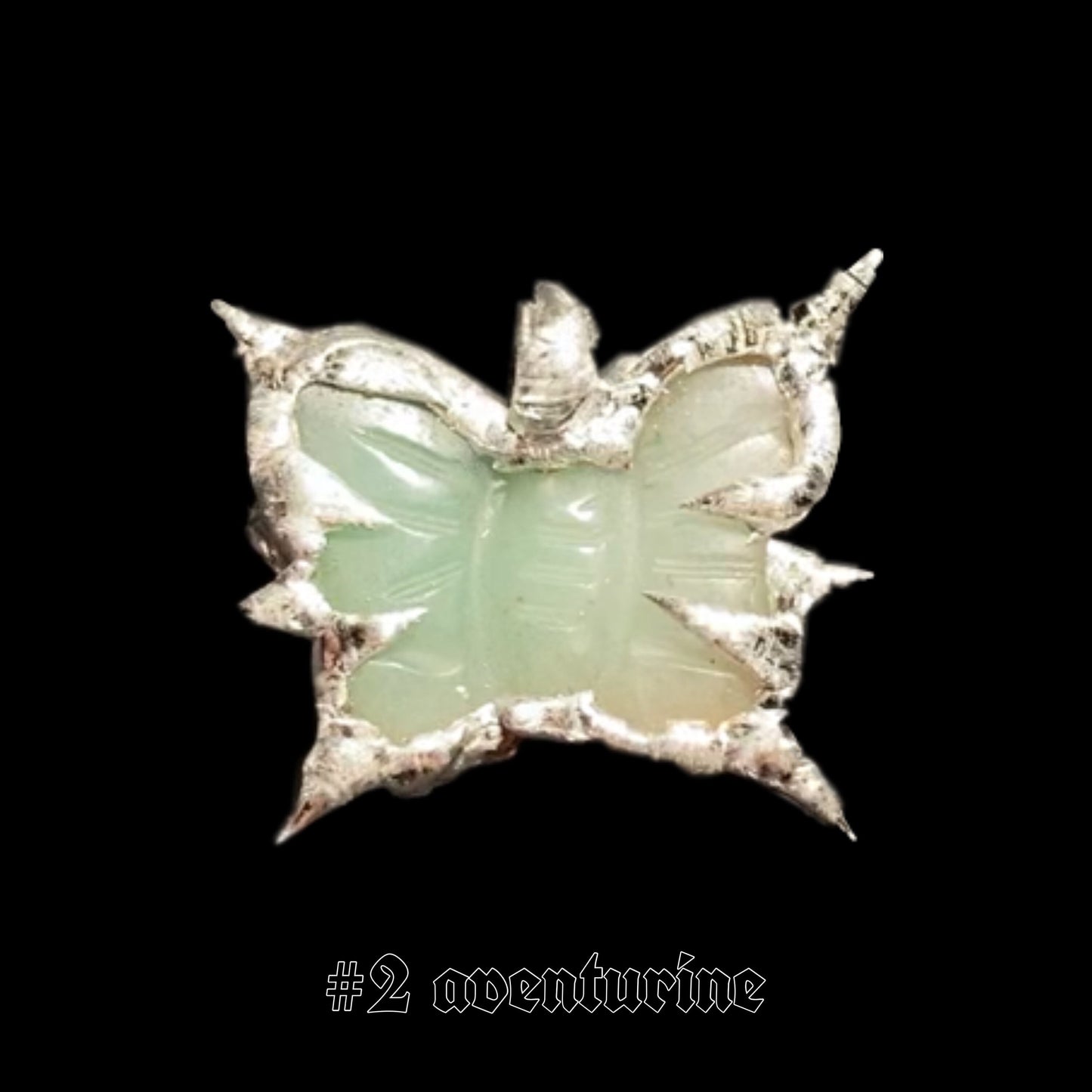 Crystal Butterfly Necklace / Soldered