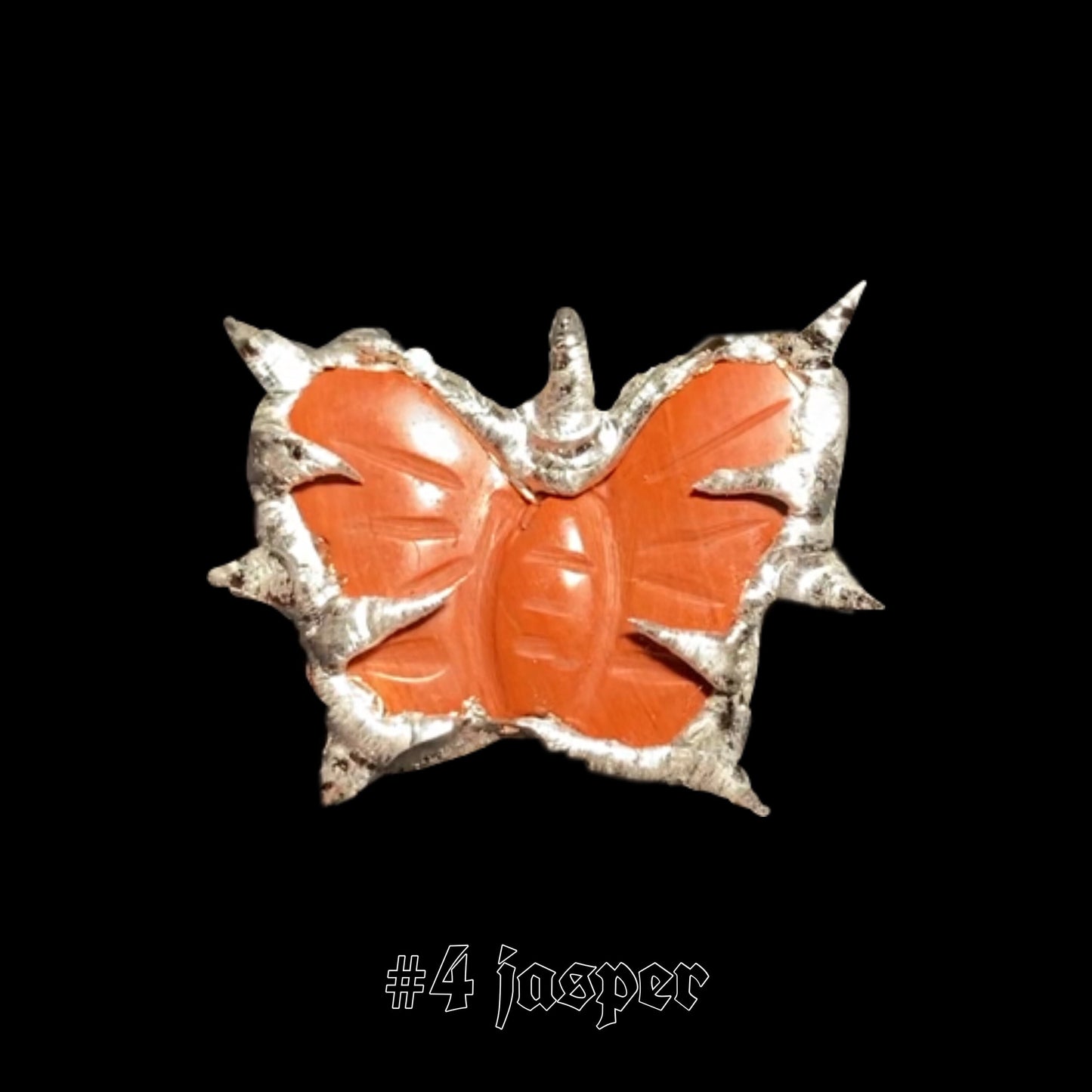 Crystal Butterfly Necklace / Soldered