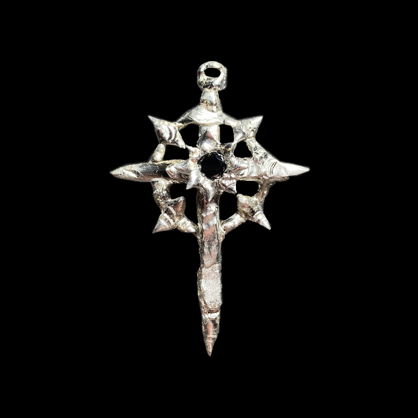 Thorn Crown Cross Necklace | Lead Free