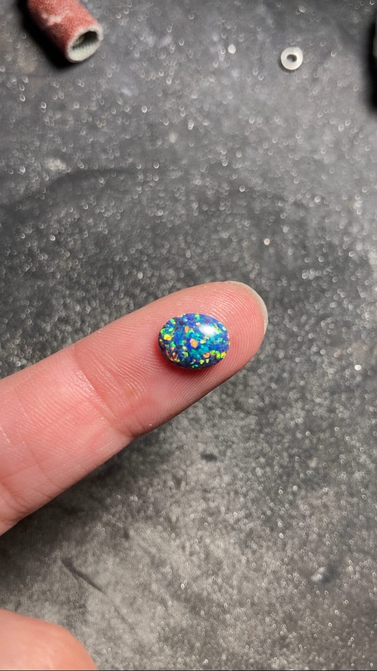 Blue Opalite Ring | Soldered | Lead Free