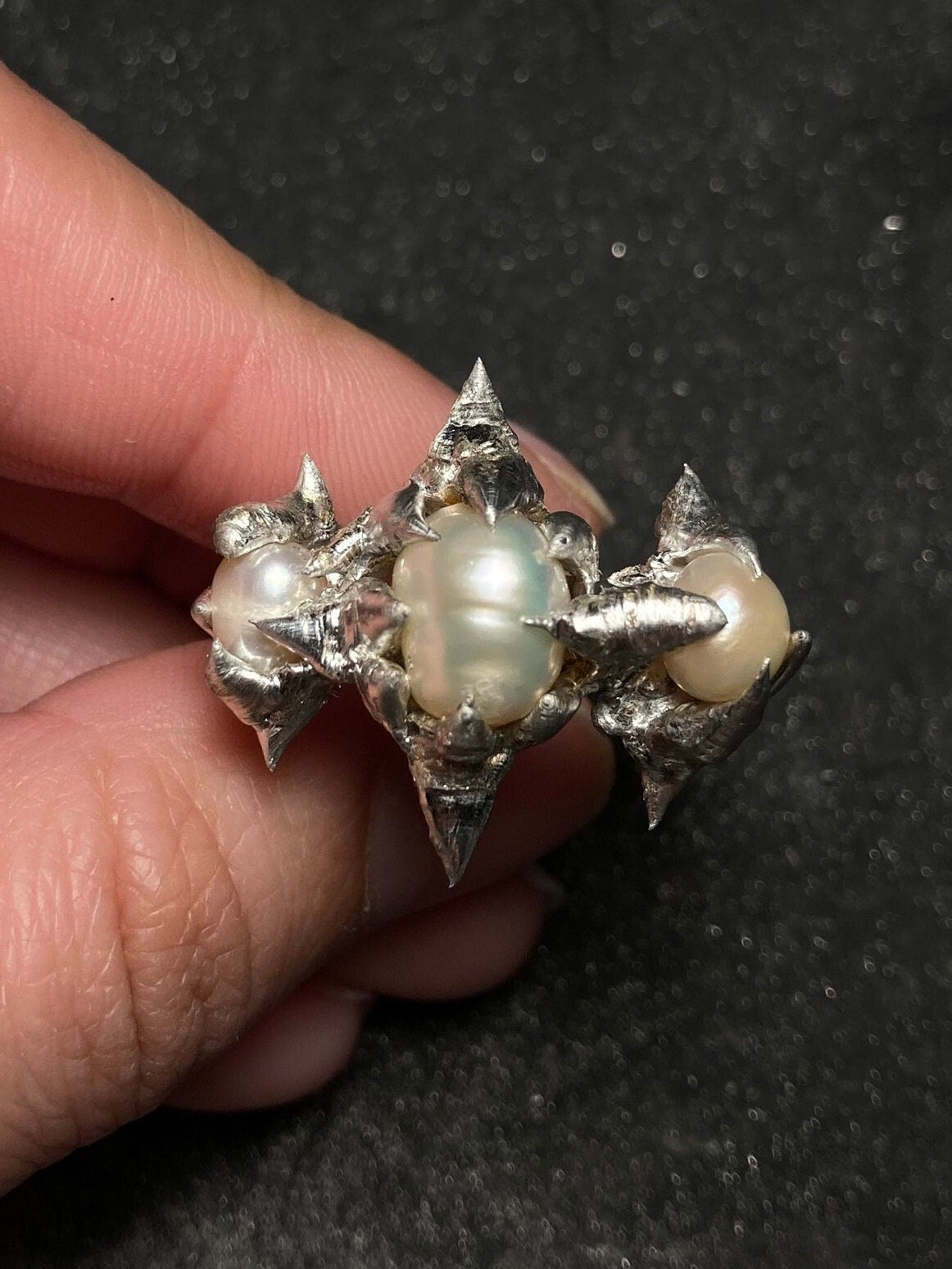 Gothic Pearl Ring