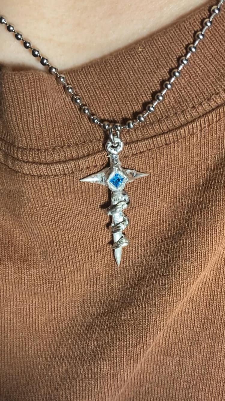 Mini Sword Necklace | Lead Free Solder