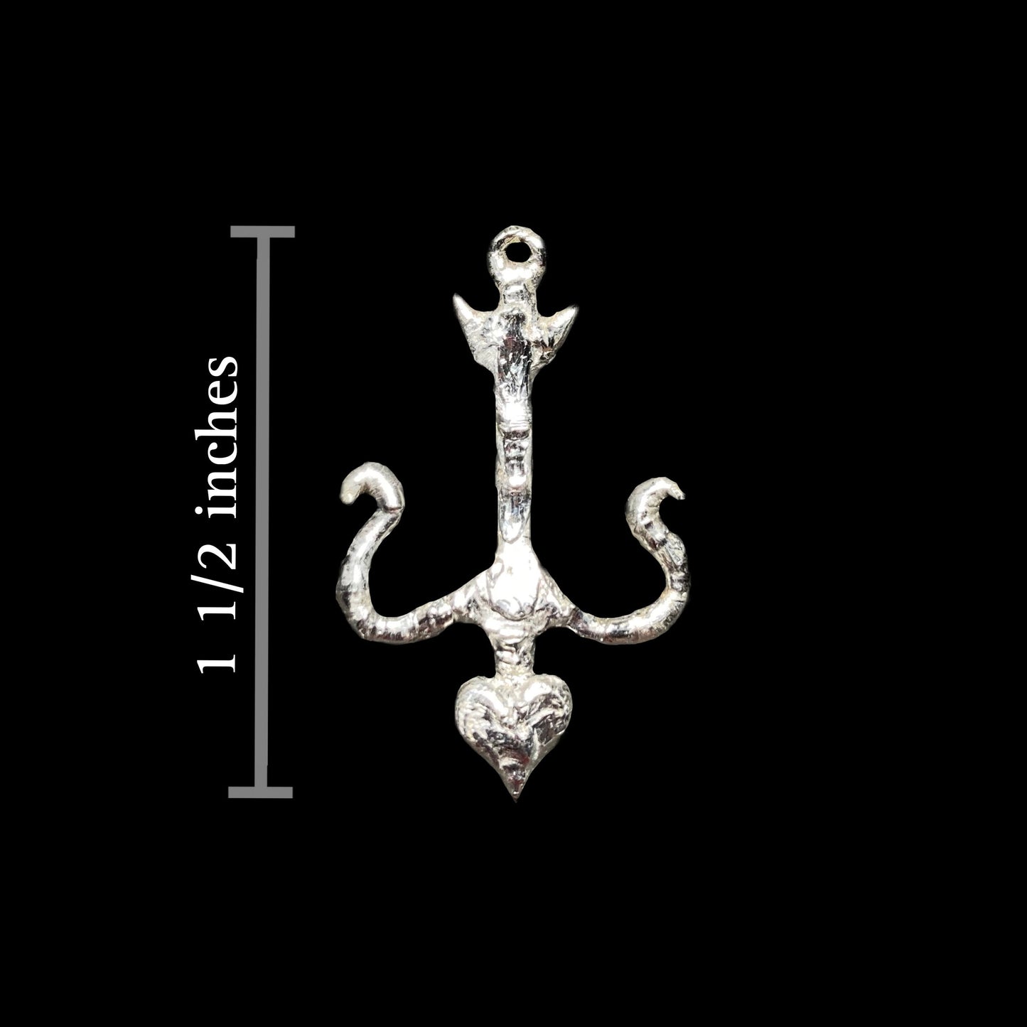Heart Bow and Arrow Necklace | Soldered Lead Free