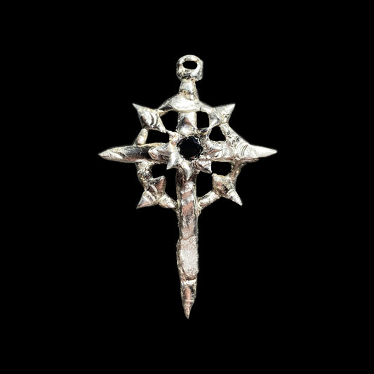 Thorn Crown Cross Necklace | Lead Free