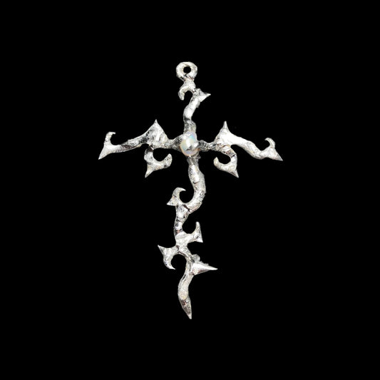 Pearl Cross Necklace | Sodered Lead Free